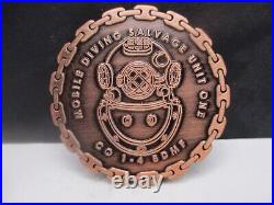 Navy Mobile Diving Salvage Unit MDSU Co 1-4 Africa Command 2011 Challenge Coin