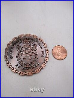 Navy Mobile Diving Salvage Unit MDSU Co 1-4 Africa Command 2011 Challenge Coin