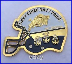 Navy/Notre Dame Football Game, Navy Chief CPO challenge coin 5 Total Coins