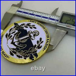 Navy Reserve Center Raleigh Trained And Ready Challenge Coin