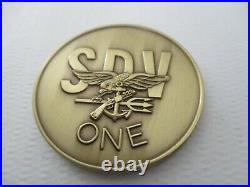 Navy SEAL Delivery Vehicle Team One SDVT-1 Brass Challenge Coin