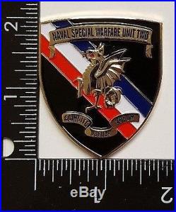 Navy SEAL Naval Special Warfare NSW Unit 2 Shield Shape Little Creek VA Ser# 30