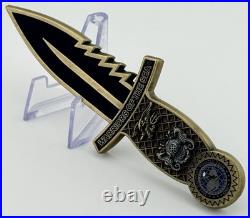 Navy SEAL SDVT-1 Challenge Coin Knife Warriors of the Sea Dagger Hawaii NSW NSWG