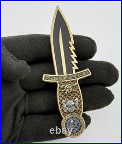 Navy SEAL SDVT-1 Challenge Coin Knife Warriors of the Sea Dagger Hawaii NSW NSWG
