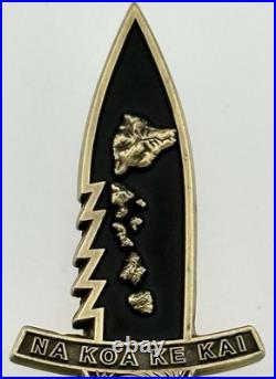 Navy SEAL SDVT-1 Challenge Coin Knife Warriors of the Sea Dagger Hawaii NSW NSWG