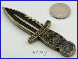 Navy SEAL SDVT-1 Challenge Coin Knife Warriors of the Sea Dagger Hawaii NSW NSWG