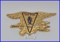 Navy SEAL TEAM ONE Trident Expeditionary Deployment Numbered Challenge Coin