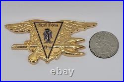 Navy SEAL TEAM ONE Trident Expeditionary Deployment Numbered Challenge Coin