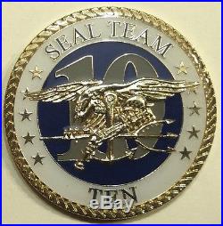 Navy SEAL Team 10, 2 Troop Special Warfare Challenge Coin Circa 2015