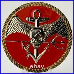 Navy SEAL Team 10 2 Troop Special Warfare Challenge Coin Circa 2015 Rare
