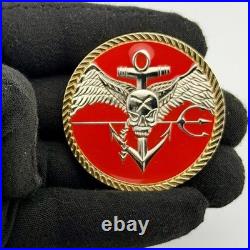 Navy SEAL Team 10 2 Troop Special Warfare Challenge Coin Circa 2015 Rare