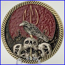 Navy SEAL Team 10 Challenge Coin Operation Red Wings Raven Skull NSW Trident