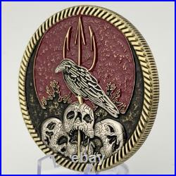 Navy SEAL Team 10 Challenge Coin Operation Red Wings Raven Skull NSW Trident