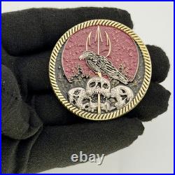 Navy SEAL Team 10 Challenge Coin Operation Red Wings Raven Skull NSW Trident