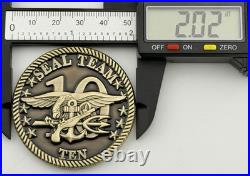 Navy SEAL Team 10 Challenge Coin Operation Red Wings Raven Skull NSW Trident