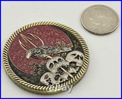Navy SEAL Team 10 Challenge Coin Operation Red Wings Raven Skull NSW Trident