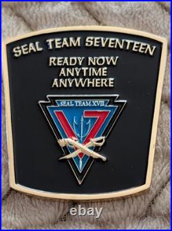 Navy SEAL Team 17 Seventeen Challenge Coin Set NSW ST17 Trident Spinner Opener