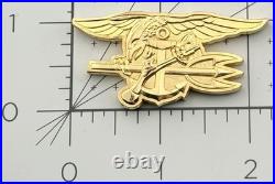 Navy SEAL Team 2 1 Troop CSST Trident Cutout Presentation Challenge Coin