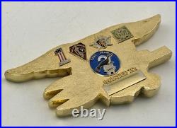 Navy SEAL Team 2 1 Troop CSST Trident Cutout Presentation Challenge Coin