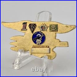 Navy SEAL Team 2 1 Troop CSST Trident Cutout Presentation Challenge Coin