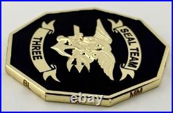 Navy SEAL Team 3 Horsemen Brotherhood 2.75in Challenge Coin NSW ST3