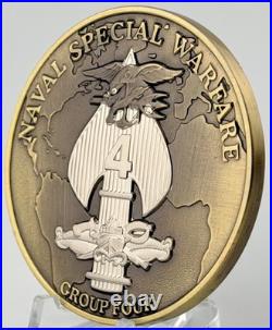 Navy SEAL Team 4 NSWG-4 Challenge Coin Punisher Maladjusted Embrace The Hate NSW