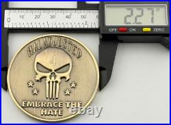 Navy SEAL Team 4 NSWG-4 Challenge Coin Punisher Maladjusted Embrace The Hate NSW