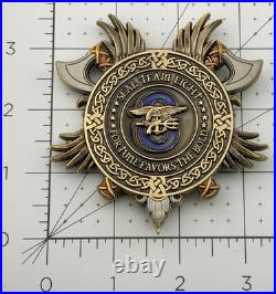 Navy SEAL Team 8 Sons of Odin Viking 3D Oversized Challenge Coin NSW ST8
