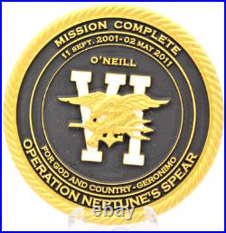 Navy SEAL Team Six Red Squadron Neptune Spear ONeill Challenge Coin 2.0
