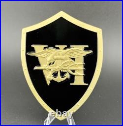 Navy SEAL Team VI Trident Shield Challenge Coin Large Enamel Commemorative