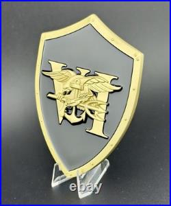Navy SEAL Team VI Trident Shield Challenge Coin Large Enamel Commemorative