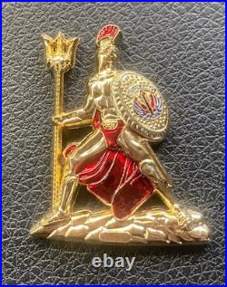 Navy SEAL Teams SWCC Special Warfare Tier One Trident Molon Labe Challenge Coin