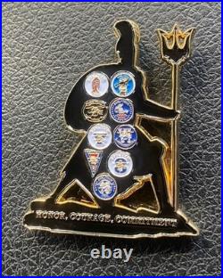 Navy SEAL Teams SWCC Special Warfare Tier One Trident Molon Labe Challenge Coin