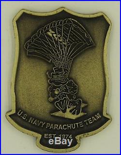 Navy SEAL US Naval Parachute Team Leap Frogs Est. 1974 Challenge Coin