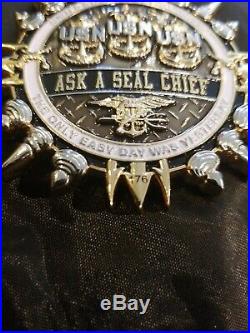 Navy SEALs Team Ask a Seal Chief challenge coin #176