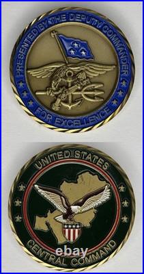 Navy Seal Deputy Commander Central Command CENTCOM Admiral Challenge Coin