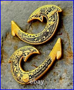 Navy Seal Team 1 Hawaii Hook Bone Frog Trident Seals Challenge Coin UDT NSW CPO