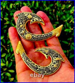 Navy Seal Team 1 Hawaii Hook Bone Frog Trident Seals Challenge Coin UDT NSW CPO