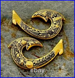 Navy Seal Team 1 Hawaii Hook Bone Frog Trident Seals Challenge Coin UDT NSW CPO