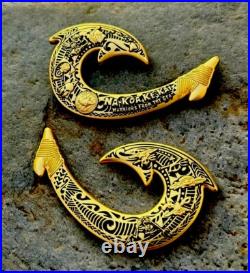 Navy Seal Team 1 Hawaii Hook Bone Frog Trident Seals Challenge Coin UDT NSW CPO