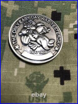 Navy Seal Team 3 Challenge Coin / Genuine Y2k Thru Battle Of Ramadi Iraq