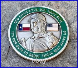 Navy Seal Team 3 Chris Kyle 2015 Memorial Sniper Seals Challenge Coin Punisher