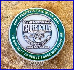 Navy Seal Team 3 Chris Kyle 2015 Memorial Sniper Seals Challenge Coin Punisher