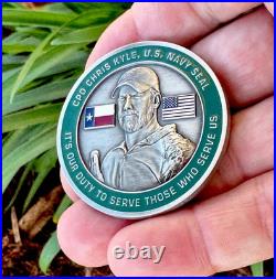 Navy Seal Team 3 Chris Kyle 2015 Memorial Sniper Seals Challenge Coin Punisher