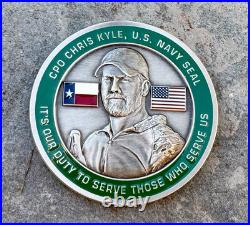 Navy Seal Team 3 Chris Kyle 2015 Memorial Sniper Seals Challenge Coin Punisher