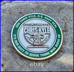 Navy Seal Team 3 Chris Kyle 2015 Memorial Sniper Seals Challenge Coin Punisher