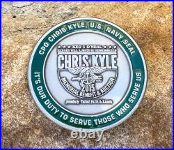 Navy Seal Team 3 Chris Kyle 2015 Memorial Sniper Seals Challenge Coin Punisher