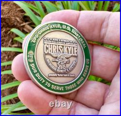 Navy Seal Team 3 Chris Kyle 2015 Memorial Sniper Seals Challenge Coin Punisher
