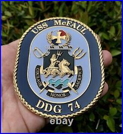 Navy Seal Team 4 Four USS Donald L Mcfaul DDG 74 CPO Mess Trident Challenge Coin
