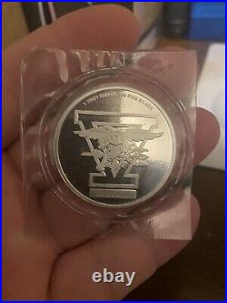 Navy Seal Team 5 Challenge Coin Limited Edition #300 1 Troy oz Silver
